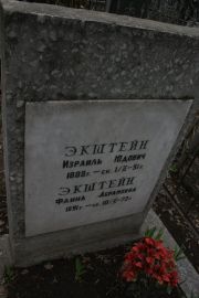 Экштейн Израиль Юдович, Москва, Востряковское кладбище