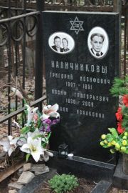 Наличников Григорий Иосифович, Москва, Востряковское кладбище