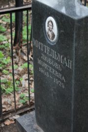 Миттельман Любовь Моисеевна, Москва, Востряковское кладбище