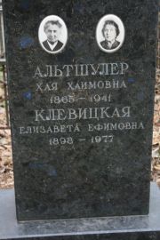 Альтшулер Хая Хаимовна, Москва, Востряковское кладбище