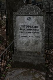 Загорская Иска Бенционовна, Москва, Востряковское кладбище