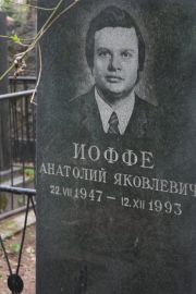 Иоффе Анатолий Яковлевич, Москва, Востряковское кладбище