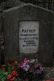 Ратнер Нахман Ицкович, Москва, Востряковское кладбище