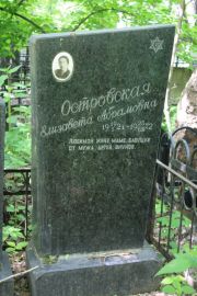 Островская Елизавета Абрамовна, Москва, Востряковское кладбище