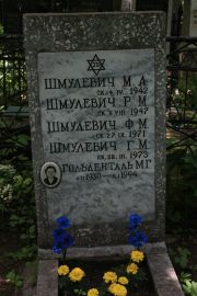 Шмулевич М. А., Москва, Востряковское кладбище