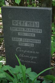 Фейгина Анна Абрамовна, Москва, Востряковское кладбище