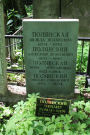 Полянская Анна Аврамовна, Москва, Востряковское кладбище