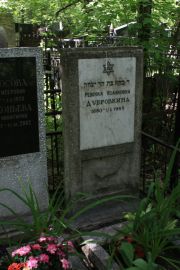 Дубровкина Ревекка Исааковна, Москва, Востряковское кладбище