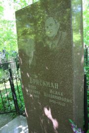 Брискман Феня Марковна, Москва, Востряковское кладбище