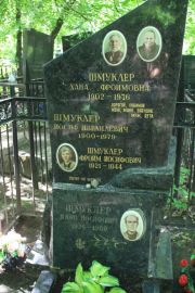 Шмуклер Хана Фроимовна, Москва, Востряковское кладбище