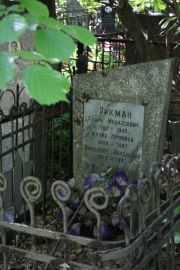 Рикман Абрам Менассевич, Москва, Востряковское кладбище
