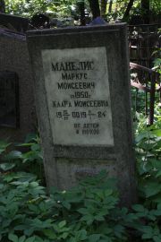 Манелис Маркус Моисеевич, Москва, Востряковское кладбище