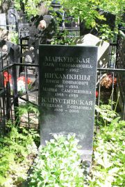 Нихамкина Мария Самуиловна, Москва, Востряковское кладбище
