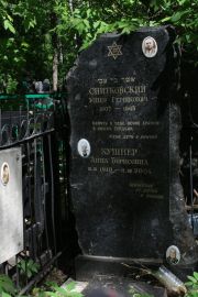 Снитковский Ушер Гершкович, Москва, Востряковское кладбище