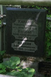 Каплан Ревекка Ошеровна, Москва, Востряковское кладбище