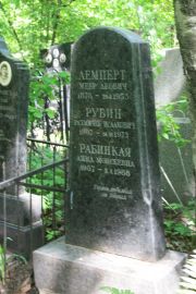 Рабинская Анна Моисеевна, Москва, Востряковское кладбище