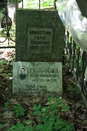 Бронштейн Герш Срулевич, Москва, Востряковское кладбище
