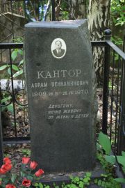 Кантор Абрам Вениаминович, Москва, Востряковское кладбище