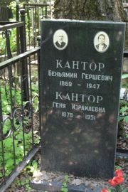 Кантор Беньямин Гершевич, Москва, Востряковское кладбище