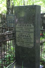 Спивак Арон Ицкович, Москва, Востряковское кладбище
