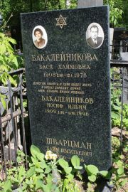 Бакалейникова Бася Хаимовна, Москва, Востряковское кладбище