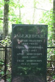 Забежинский Арон Моисеевич, Москва, Востряковское кладбище
