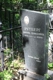 Рутберг Любовь Давидовна, Москва, Востряковское кладбище
