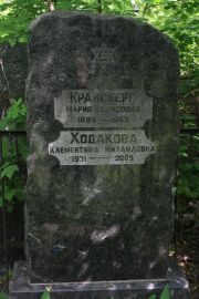 Крайсберг Мария Борисовна, Москва, Востряковское кладбище