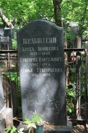 Шрабштейн Бруха Мовшевна, Москва, Востряковское кладбище