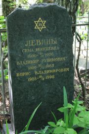Левин Борис Владимирович, Москва, Востряковское кладбище