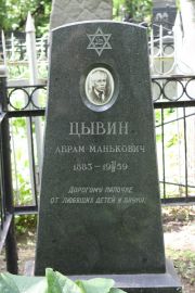 Цывин Абрам Манькович, Москва, Востряковское кладбище