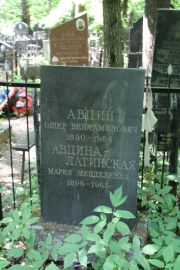 Авцина-Латинская Мария Менделевна, Москва, Востряковское кладбище