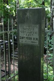 Зисман Н. М., Москва, Востряковское кладбище