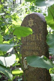 Агрант Мария Орликовна, Москва, Востряковское кладбище