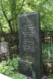 Кантор Розалия Абрамовна, Москва, Востряковское кладбище