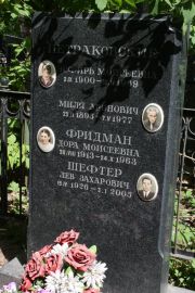 Фридман Дора Моисеевна, Москва, Востряковское кладбище