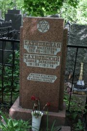 Сахновский Давид Зелекович, Москва, Востряковское кладбище