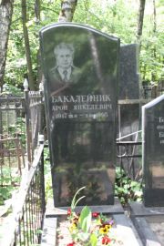Бакалейник Арон Янкелевич, Москва, Востряковское кладбище