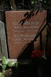 Петровский Семен Матвеевич, Москва, Востряковское кладбище