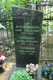 Белкина Рахиль Орликовна, Москва, Востряковское кладбище