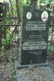 Матвис Леонид Григорьевич, Москва, Востряковское кладбище