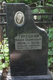 Турецкий Моисей Соломонович, Москва, Востряковское кладбище