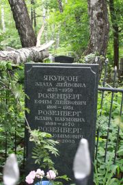 Якубсон Злата Лейбовна, Москва, Востряковское кладбище