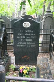 Либкина Маня Ароновна, Москва, Востряковское кладбище