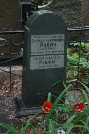 Рубин Залман Нахимович, Москва, Востряковское кладбище
