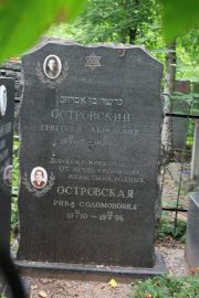 Островская Рива Соломоновна, Москва, Востряковское кладбище