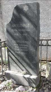 Аксельрод Гинда Израилевна, Москва, Востряковское кладбище
