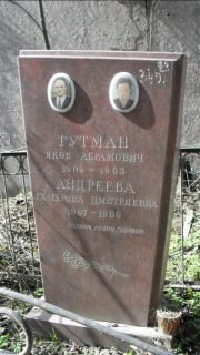 Гутман Яков Абрамович, Москва, Востряковское кладбище