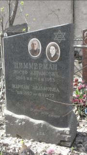Циммерман Иосиф Абрамович, Москва, Востряковское кладбище