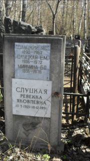 Слуцкий Я. С., Москва, Востряковское кладбище